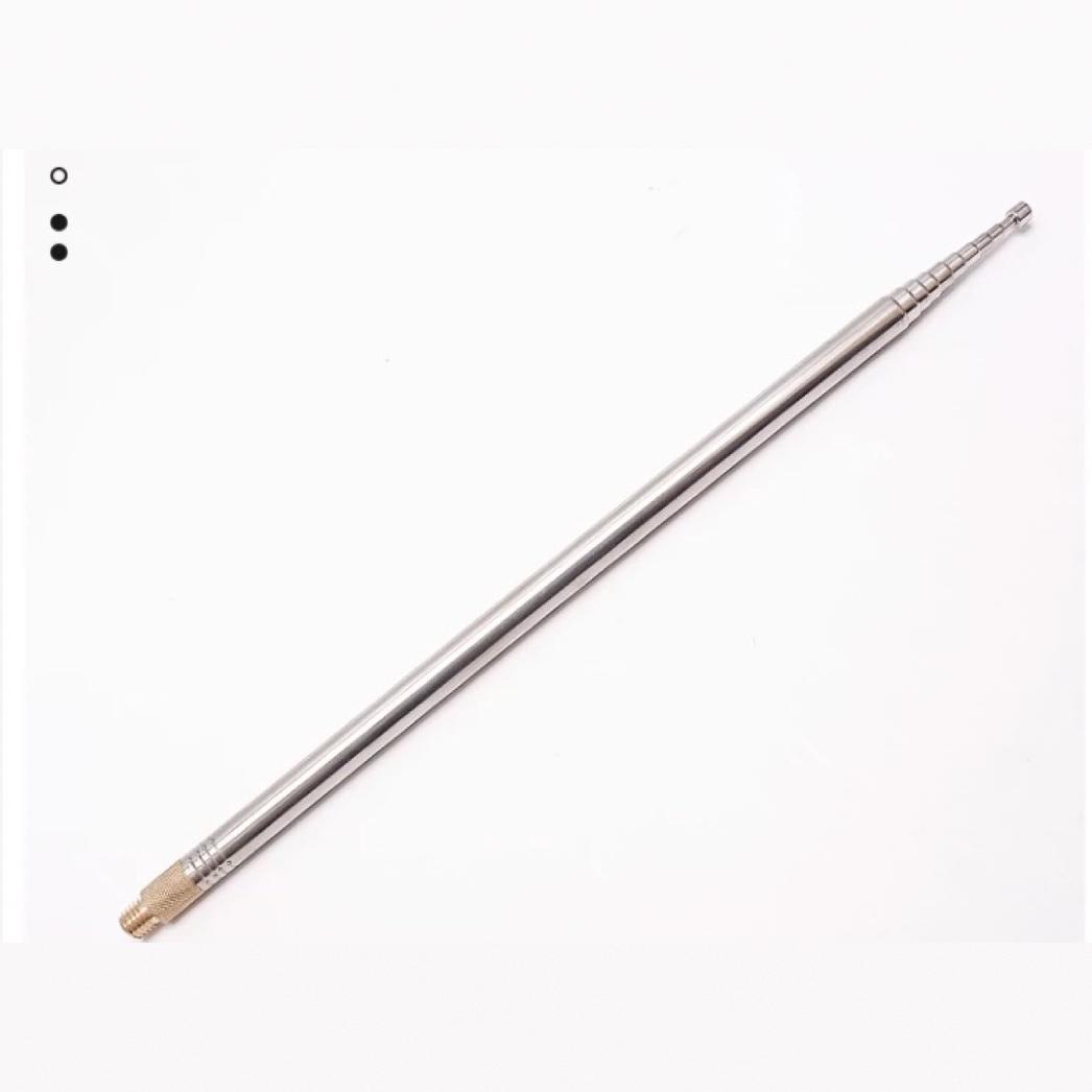 M10 Funkteleskopantenne, 10-teiliges Außengewinde, Zusammengeklappte Länge 30 Cm, Zusammengeklappte Länge 250 Cm, Zusammengeklappte Länge 2,5 M.