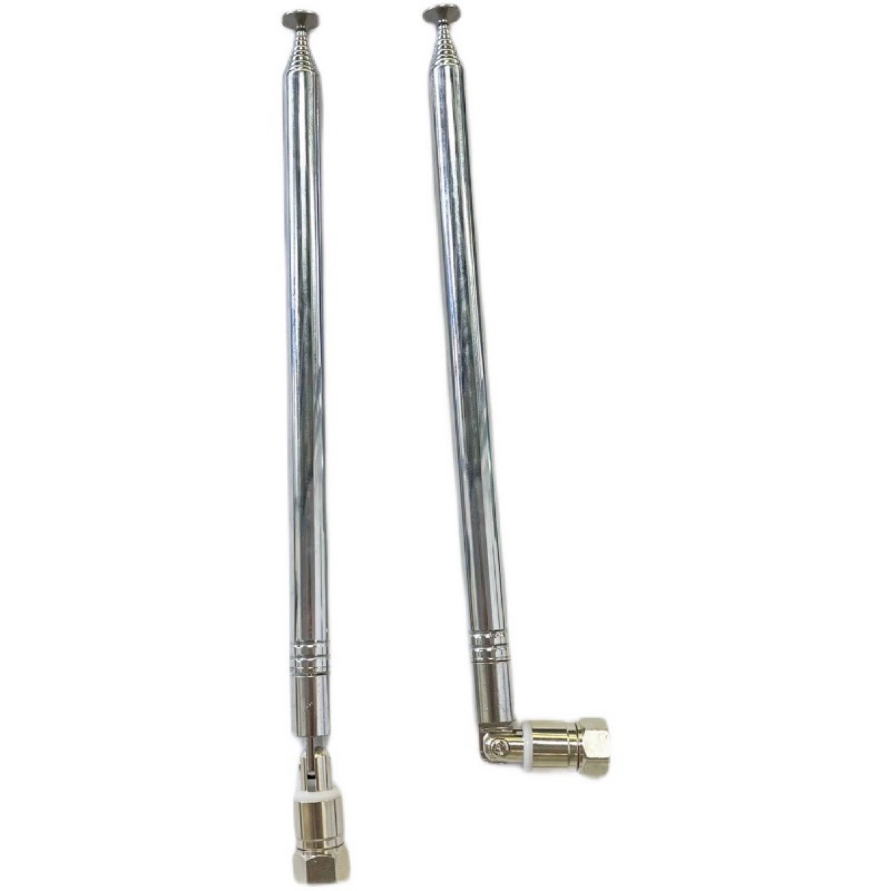 Teleskopantenne Für Funkgeräte, 10160-10 Segmente, F-förmiger Kopf, Einziehbar Bis 21,5 Cm, Ausziehbar Bis 142 Cm, Länge 1,4 M.