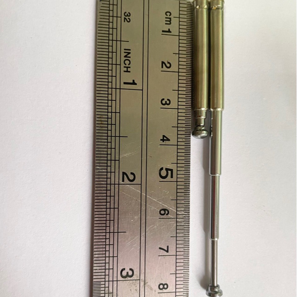 Teleskopantenne Für Radios, Ferngesteuerte Spielzeuge, 4430-4 Segmente, Innendurchmesser 38 Mm (eingefahren), 83 Mm (ausgefahren).