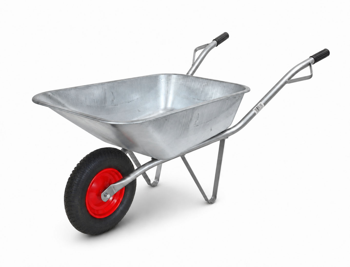 Awtools Gartenschubkarre, Verzinkt, Geschweißt, 80 L