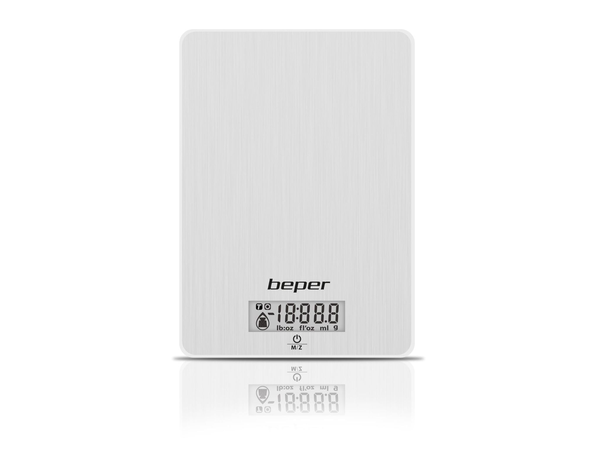 Beper 90.131 Digitale Küchenwaage, 5 Kg, Edelstahl