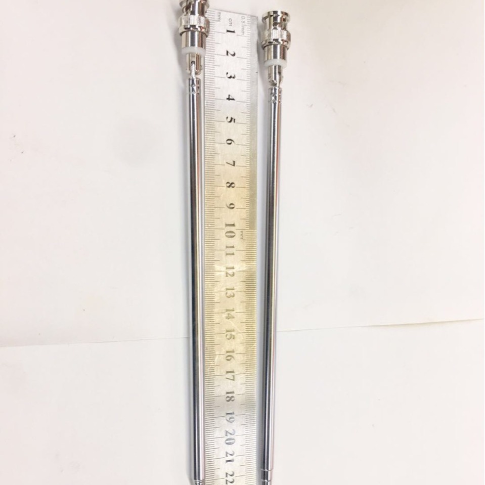 Teleskopantenne, Drehbare Antenne, 7183-7 Segmente, Bnc-anschluss, Q9-anschluss, Eingefahren 22,5 Cm, Ausgefahren 115 Cm, Teleskopierbar 1 Meter 15 Cm.