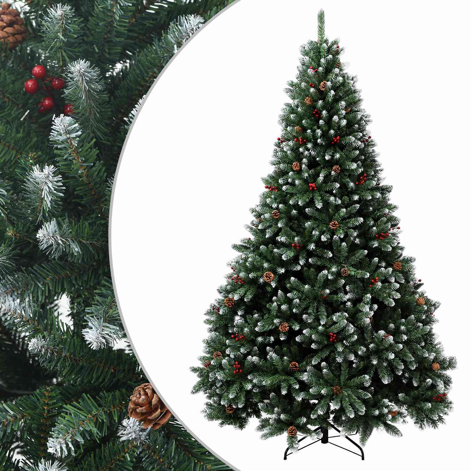 Künstlicher Klappbarer Weihnachtsbaum 300 Cm Stahl Vidaxl