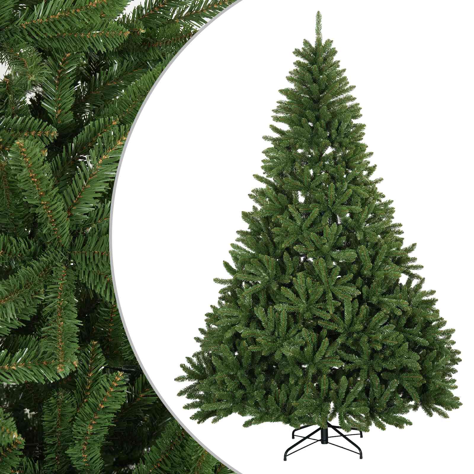 Künstlicher Klappbarer Weihnachtsbaum 270 Cm Pvc Hellgrün Vidaxl