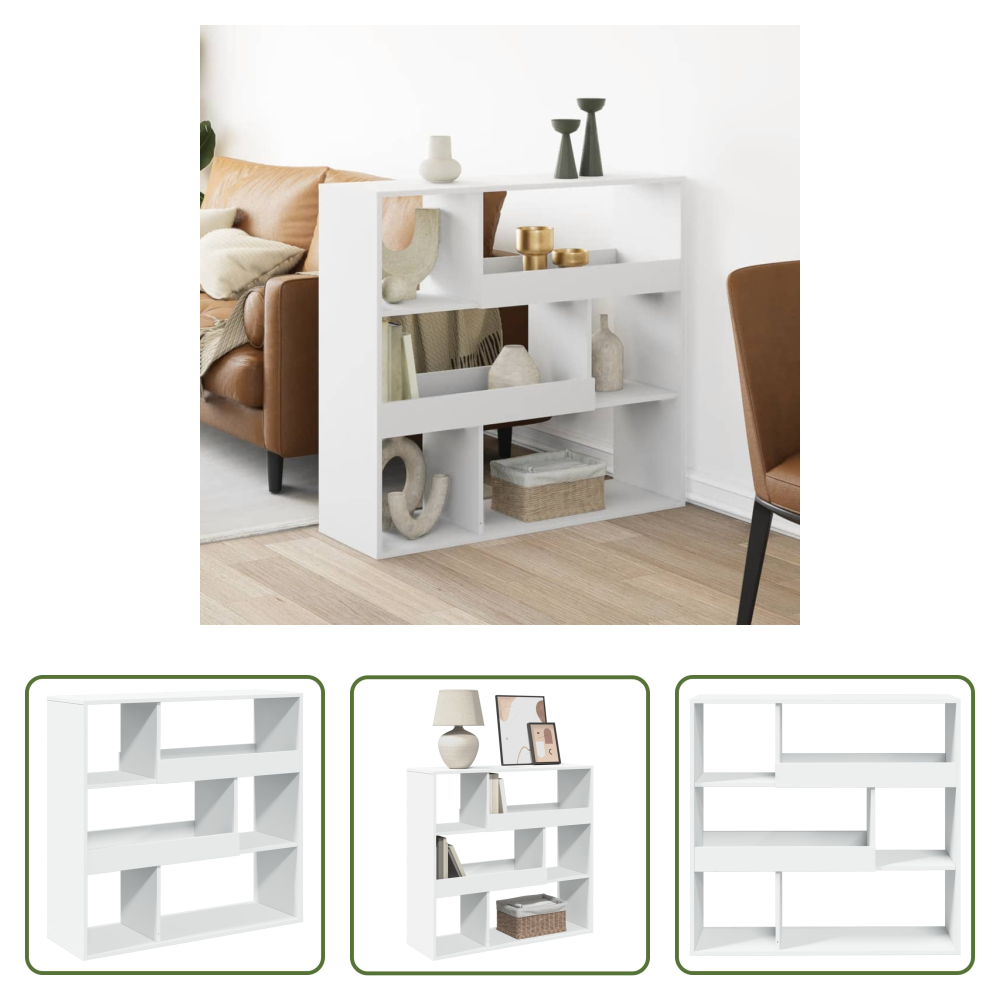 Vidaxl Holzwerkstoff - Raumteiler Weiß 100x33x94,5 Cm Holzwerkstoff