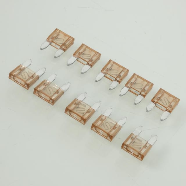 Set Aus 10 N Mini-flachstecksicherungen 3a 11x16x4mm Für Auto