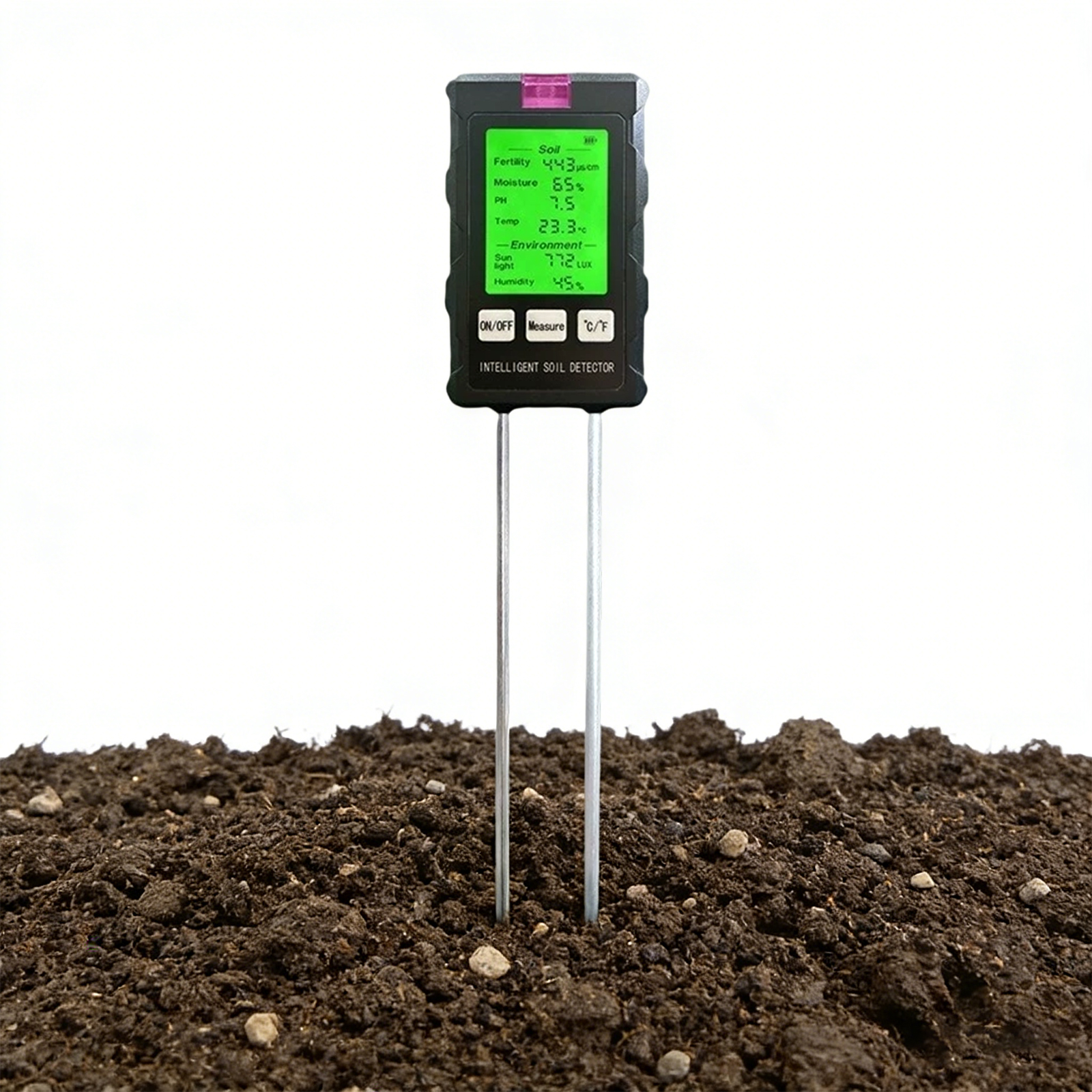 Bodenfeuchtigkeitsmessgerät, 6-in-1 Bodenmessgerät, Erkennt Temperatur, Ph-wert, Luft-/bodenfeuchtigkeit, Nährstoffe Und Sonnenlicht, Geeignet Für Garten Und Topfpflanzen
