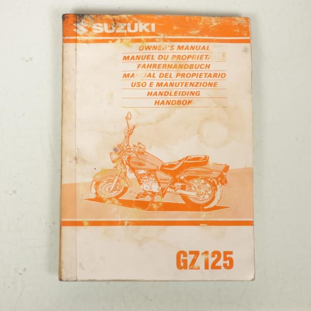 [gebraucht] Bedienungsanleitung Für Das Motorrad Suzuki 125 Gz, Baujahr 1998,
