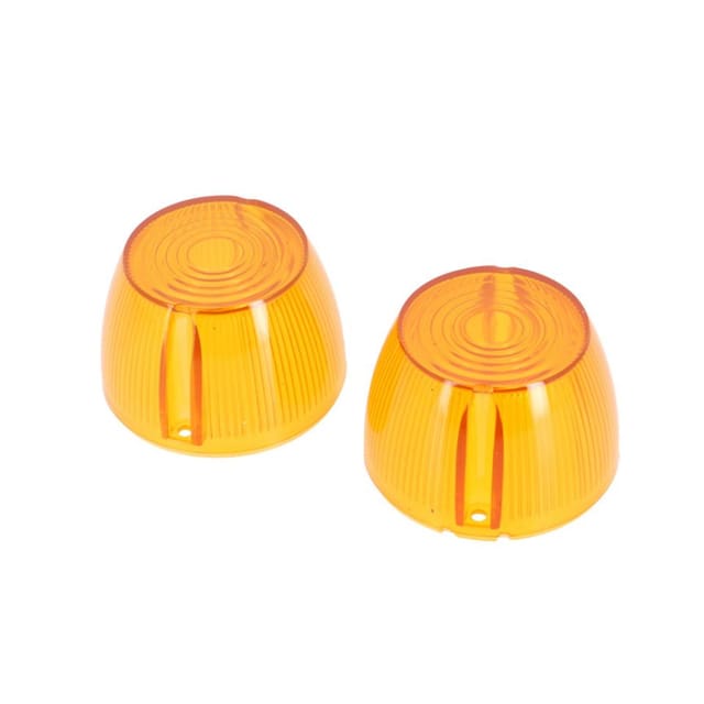 Paar Blinkerglas Orange Rund Für Mofa Mbk 51 Neu