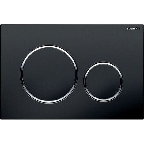 Kompatibel Mit Geberit Duofix Sigma20 Wc-betätigungsplatte, Schwarz/chrom (115.882.km.1)