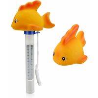 Schwimmendes Poolthermometer + Trageband – Gelb, Für Drinnen Und Draußen