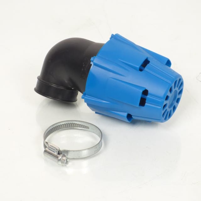 Luftfiltertrichter Gebogen 90° Ø32mm Polini Blau 203.0182 Für