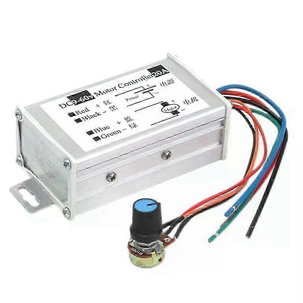 Drehzahlregler Für Motoren (dc 9 V, 12 V, 24 V, 48 V, 60 V, 20 A, Pwm), Einstellbarer Strom Von 0–1200 W – Jxlgv