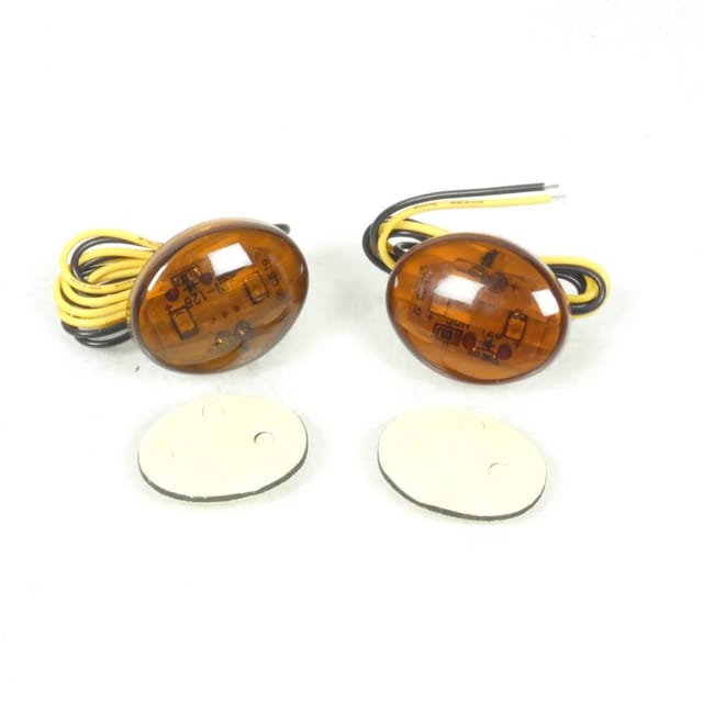Mini-blinker Mit Led-augen, Rauchfarben, 12 V, Bihr, Für