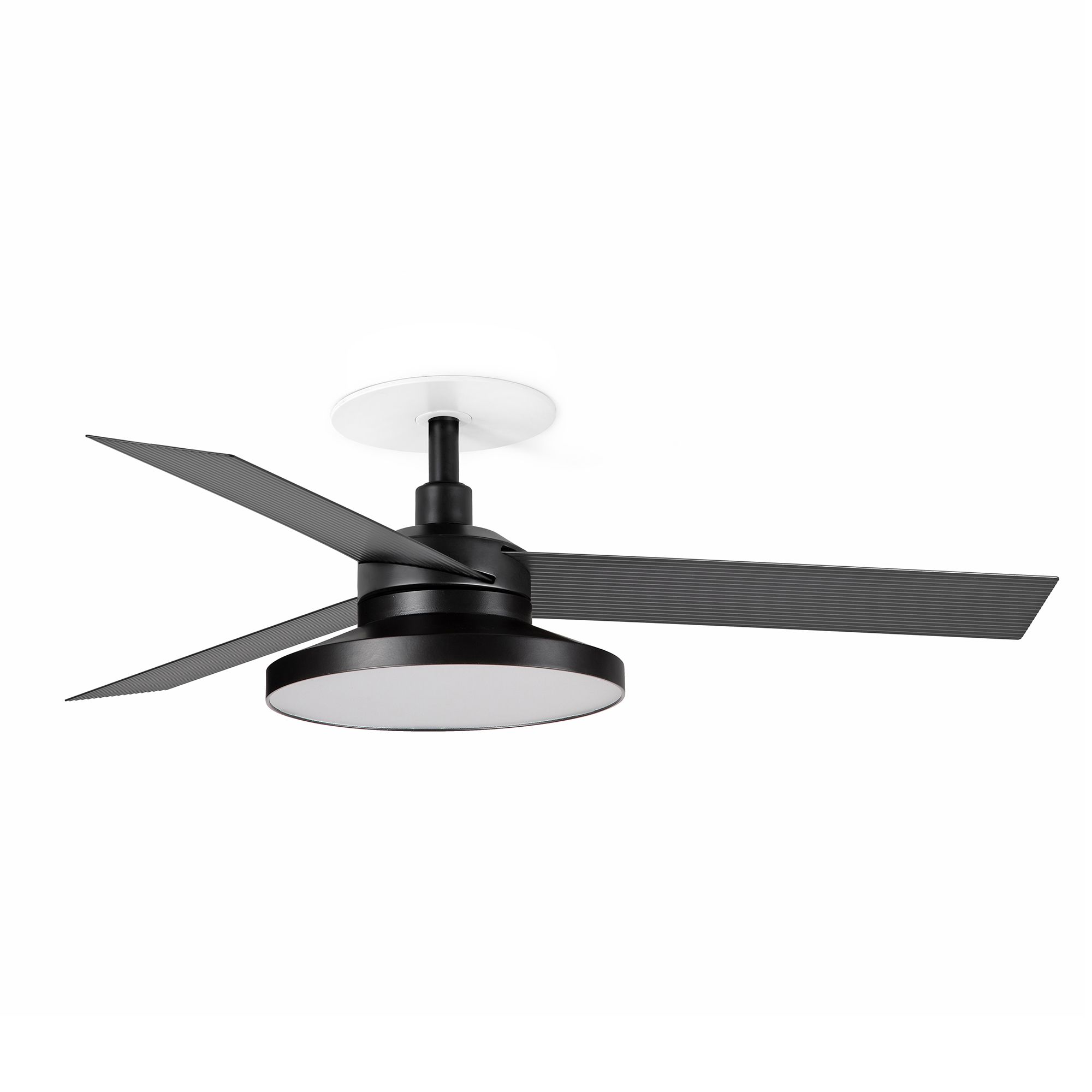 Cruiser Recessed Tak S Ventilatore Nero/aluminium 4000k