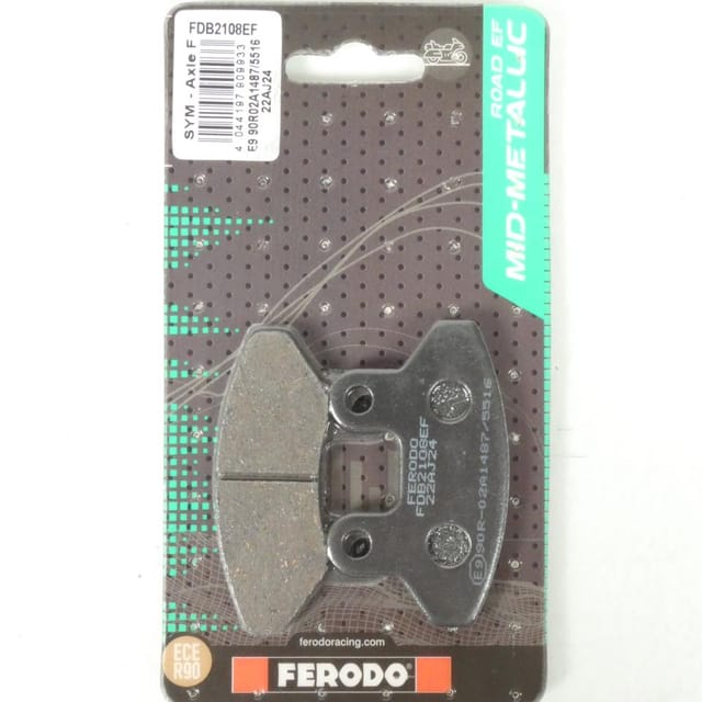 Bremsbelag Ferodo Für Roller Sym 125 Vs E2 E3 2006 Bis 2015 Vorne