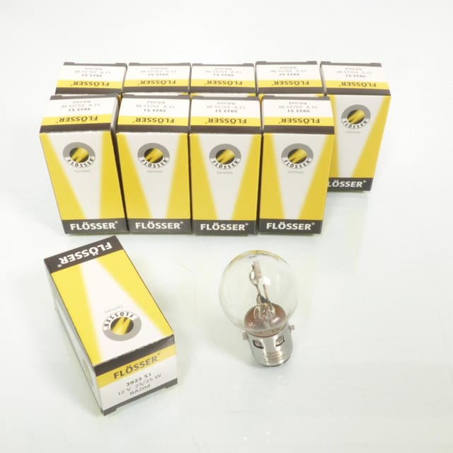 Flosser-glühbirne 12 V, 25/25 W, Sockel Ba20d, Für Motorrad,