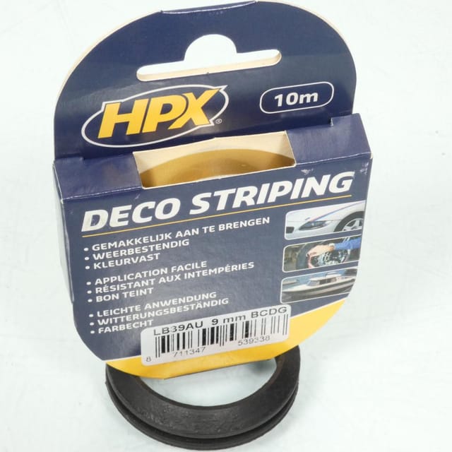 Hpx Lb39au Felgenband, Goldfarben, 9 Mm Breit, 10 M Rolle, Für