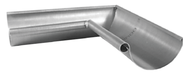Standard-innenwinkel Halb-rund Geschweißt Amelux - Kupfer - Tiefe 25 - 51367