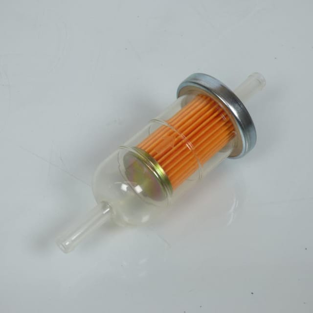 Benzinfilter Papier Rund Ø7mm Nylonbehälter Transparent Für