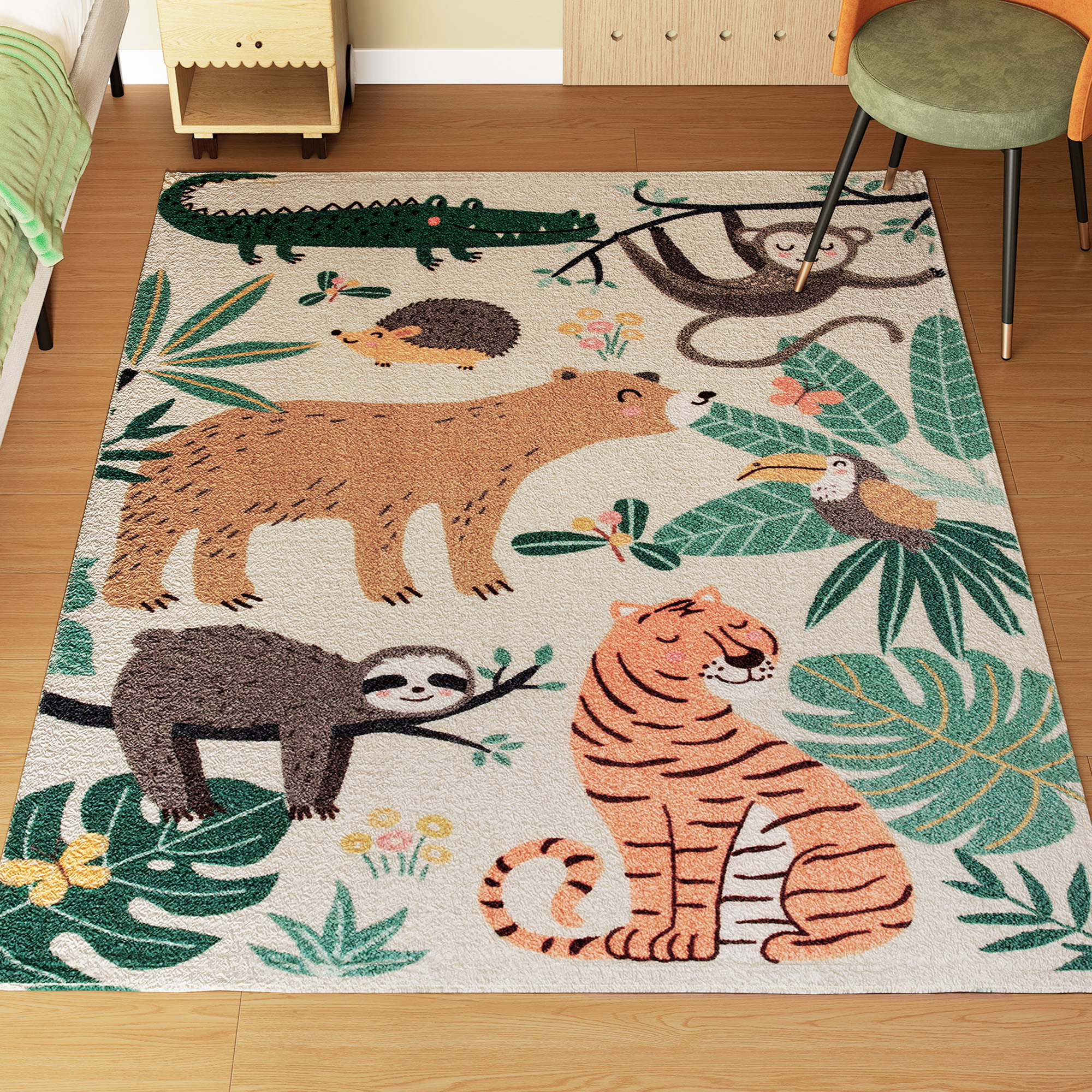 Teppich, Weich Und Pflegeleicht, 160 X 120 X 1 Cm, Mehrfarbig