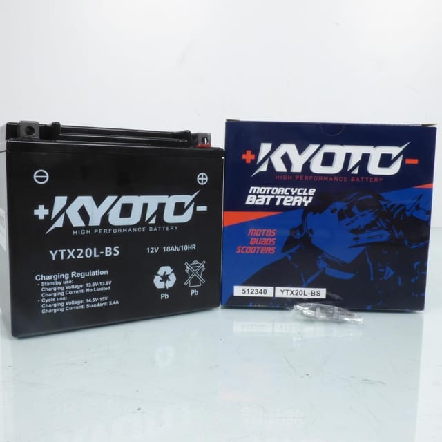 Sla-batterie Kyoto Für Zweirad Honda Ytx20l-bs Sla / 12v 18ah Neu