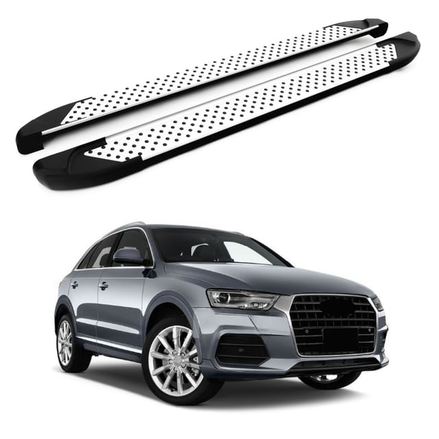 Turtle Kompatibel Mit Audi Q3 (8u) 2012-2018 Trittbrett Sapphire V1 Grau