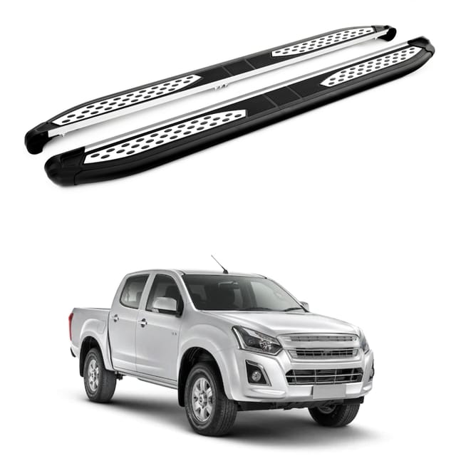 Turtle Kompatibel Mit Chevrolet D-max (rt85) 2016-2019 Trittbrett Plus Schwarz