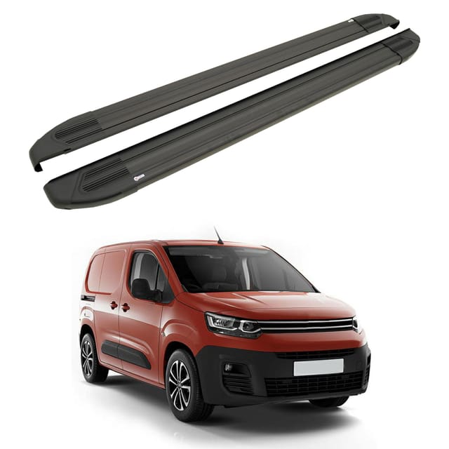 Turtle Kompatibel Mit Citroen Berlingo 2019-2025 / Lange Version Trittbrett Brillant Schwarz