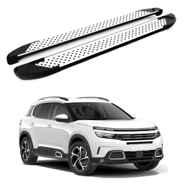 Turtle Kompatibel Mit Citroen C5 Aircross 2018-2025 Trittbrett Sapphire V1 Grau