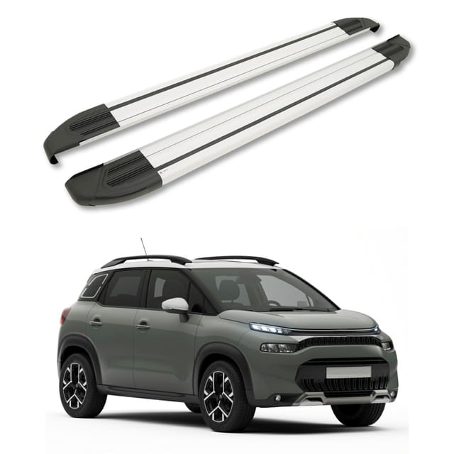 Turtle Kompatibel Mit Citroen C3 Aircross (a88) 2018-2024 Trittbrett Brillant Grau