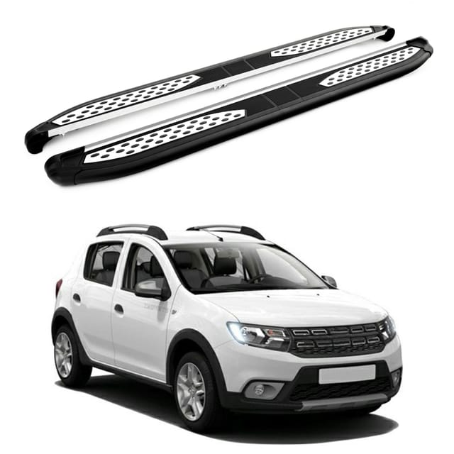 Turtle Kompatibel Mit Dacia Sandero Stepway (b8) 2013-2020 Trittbrett Plus Schwarz