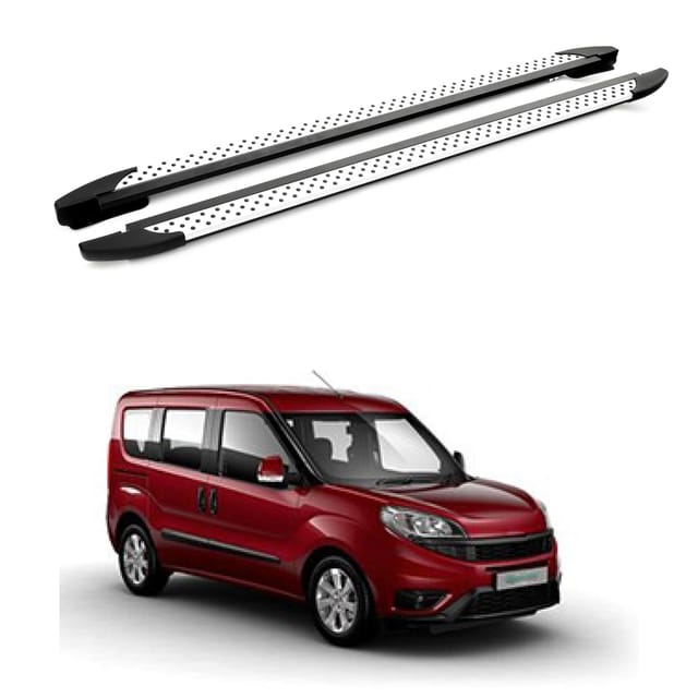 Turtle Kompatibel Mit Fiat Doblo 2 2010-2022 / Lange Version Trittbrett Era V1 Grau