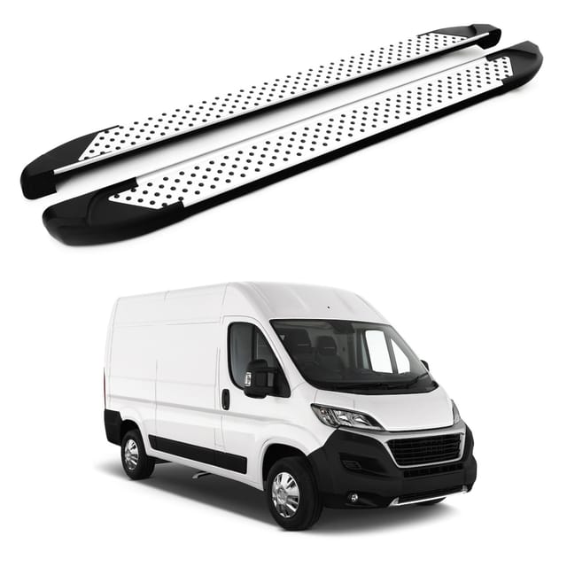 Turtle Kompatibel Mit Fiat Ducato 2006-2025 / Mittlere Version Trittbrett Sapphire V1 Grau