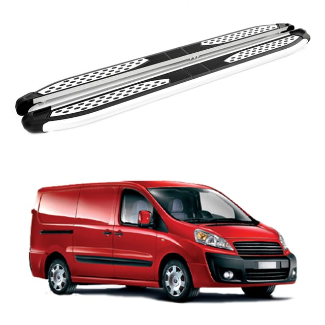 Turtle Kompatibel Mit Fiat Scudo (mk2) 2006-2016 / Kurze Version Trittbrett Plus Grau
