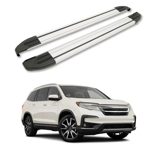 Turtle Kompatibel Mit Honda Pilot 2016-2025 Trittbrett Brillant Grau