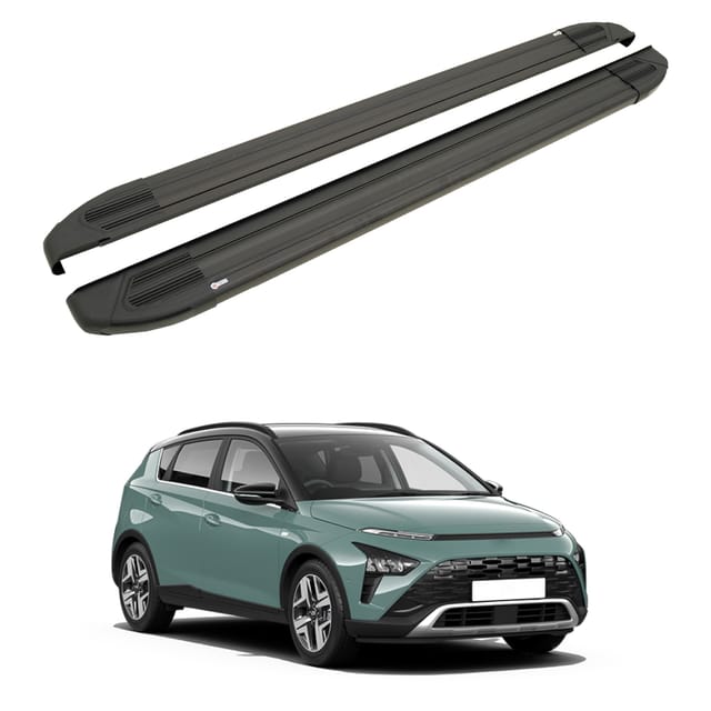 Turtle Kompatibel Mit Hyundai Bayon (bc3 Cuv) 2021-2025 Trittbrett Brillant Schwarz