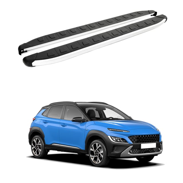 Turtle Kompatibel Mit Hyundai Kona 2017-2023 Trittbrett Alyans Grau