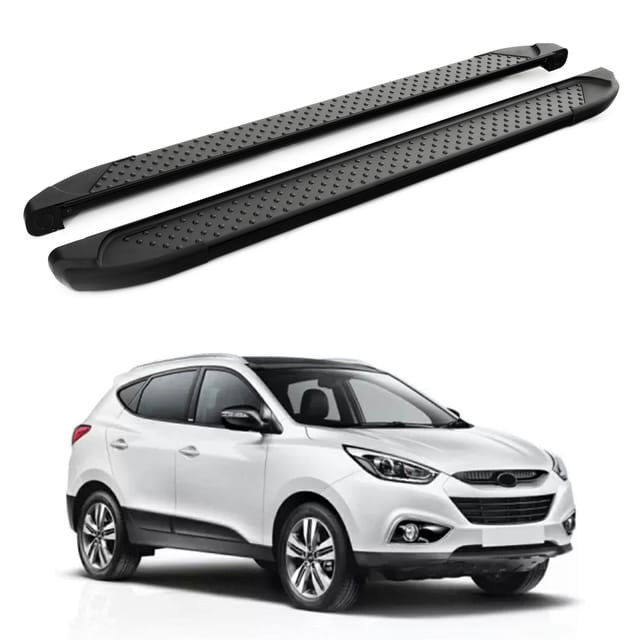 Turtle Kompatibel Mit Hyundai Ix-35 (lm) 2010-2015 Trittbrett Sapphire V1 Schwarz