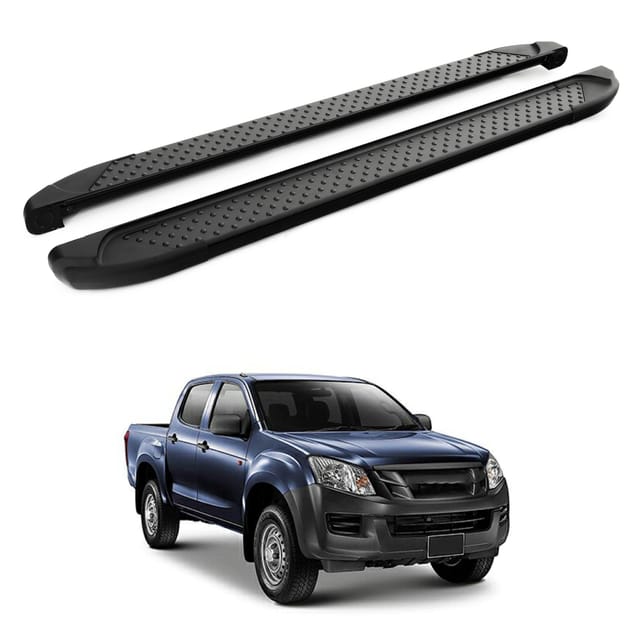 Turtle Kompatibel Mit Isuzu D-max (rt50) 2012-2015 Trittbrett Sapphire V1 Schwarz