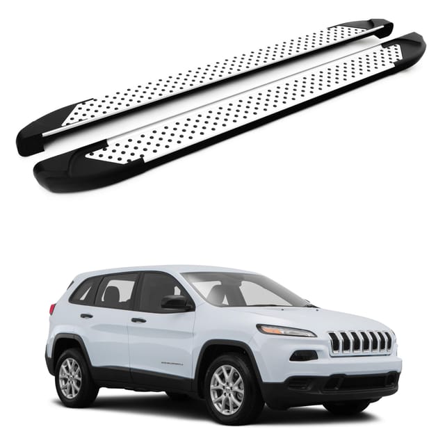Turtle Kompatibel Mit Jeep Cherokee (kl) 2014-2025 Trittbrett Sapphire V1 Grau