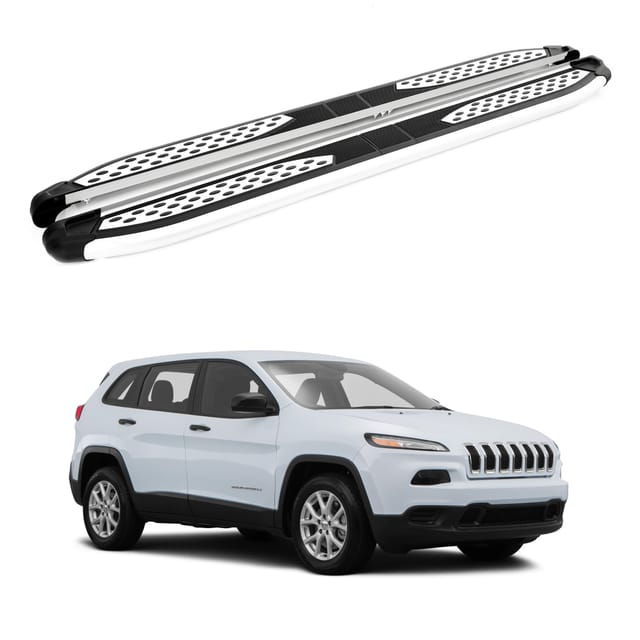Turtle Kompatibel Mit Jeep Cherokee (kl) 2014-2025 Trittbrett Plus Grau