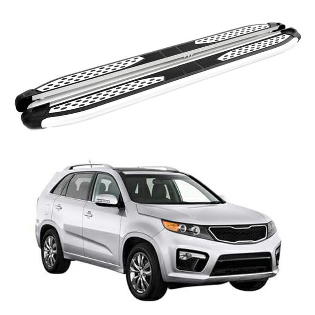 Turtle Kompatibel Mit Kia Sorento (xm) [ru] 2010-2013 Trittbrett Plus Grau