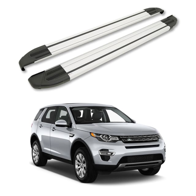 Turtle Kompatibel Mit Land Rover Discovery Sport (l550) 2014-2019 Trittbrett Brillant Grau