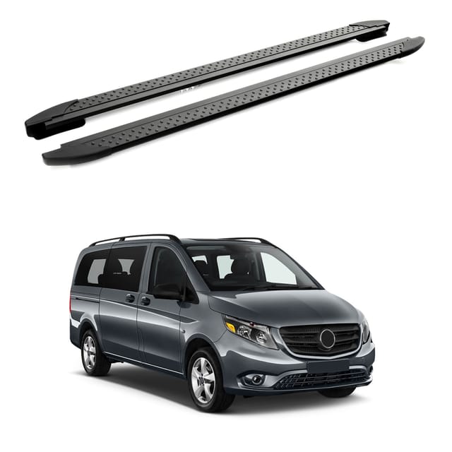 Turtle Kompatibel Mit Mercedes-benz Metris (w447) 2015-2025 / Lange Version Trittbrett Era V2 Schwarz