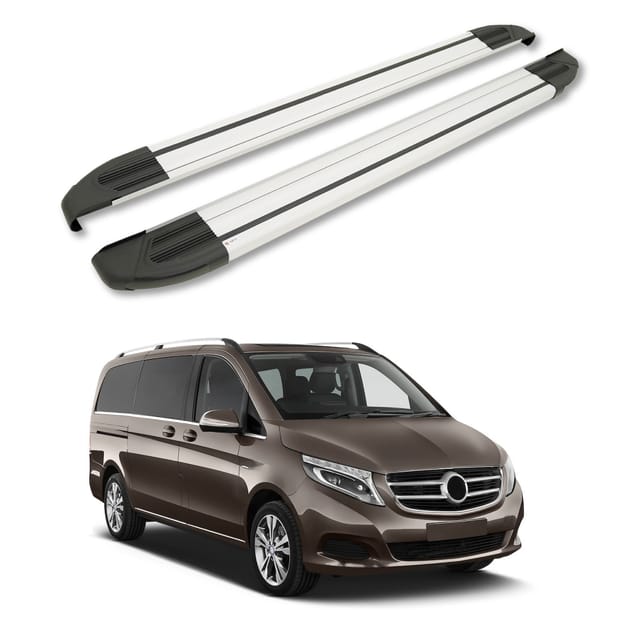 Turtle Kompatibel Mit Mercedes-benz V-class (w447) 2015-2025 / Exlange Version Trittbrett Brillant Grau