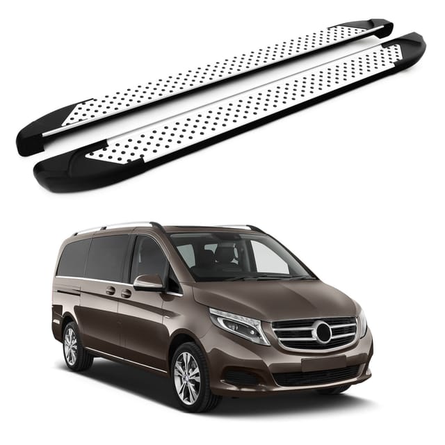 Turtle Kompatibel Mit Mercedes-benz V-class (w447) 2015-2025 / Exlange Version Trittbrett Sapphire V1 Grau