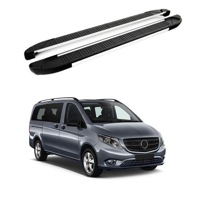 Turtle Kompatibel Mit Mercedes-benz Vito (w447) 2015-2025 / Kurze Version Trittbrett Another Grau