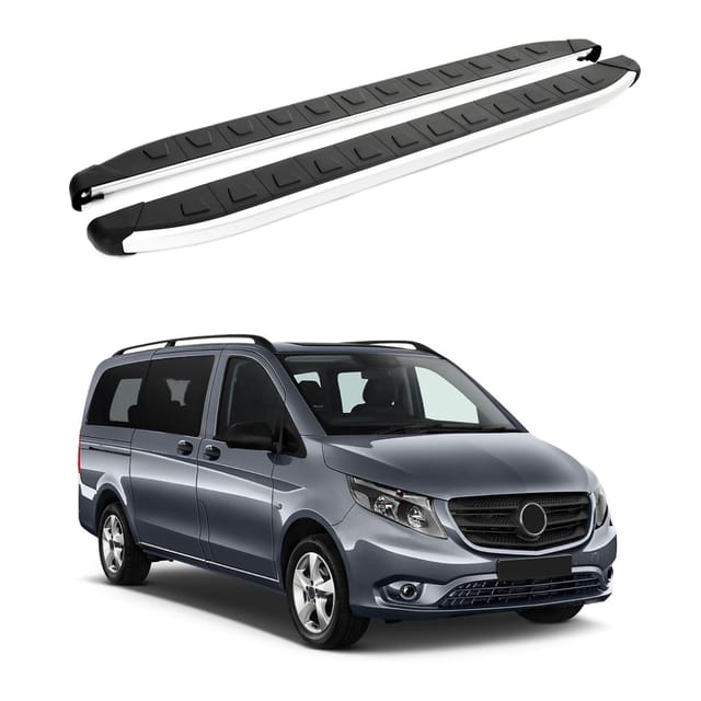 Turtle Kompatibel Mit Mercedes-benz Vito (w447) 2015-2025 / Lange Version Trittbrett Alyans Grau
