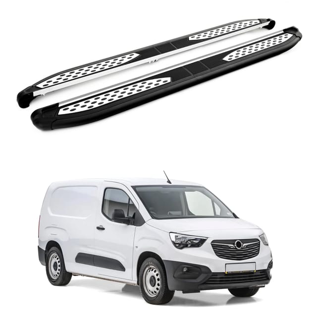 Turtle Kompatibel Mit Opel Combo E 2019-2025 / Lange Version Trittbrett Plus Schwarz